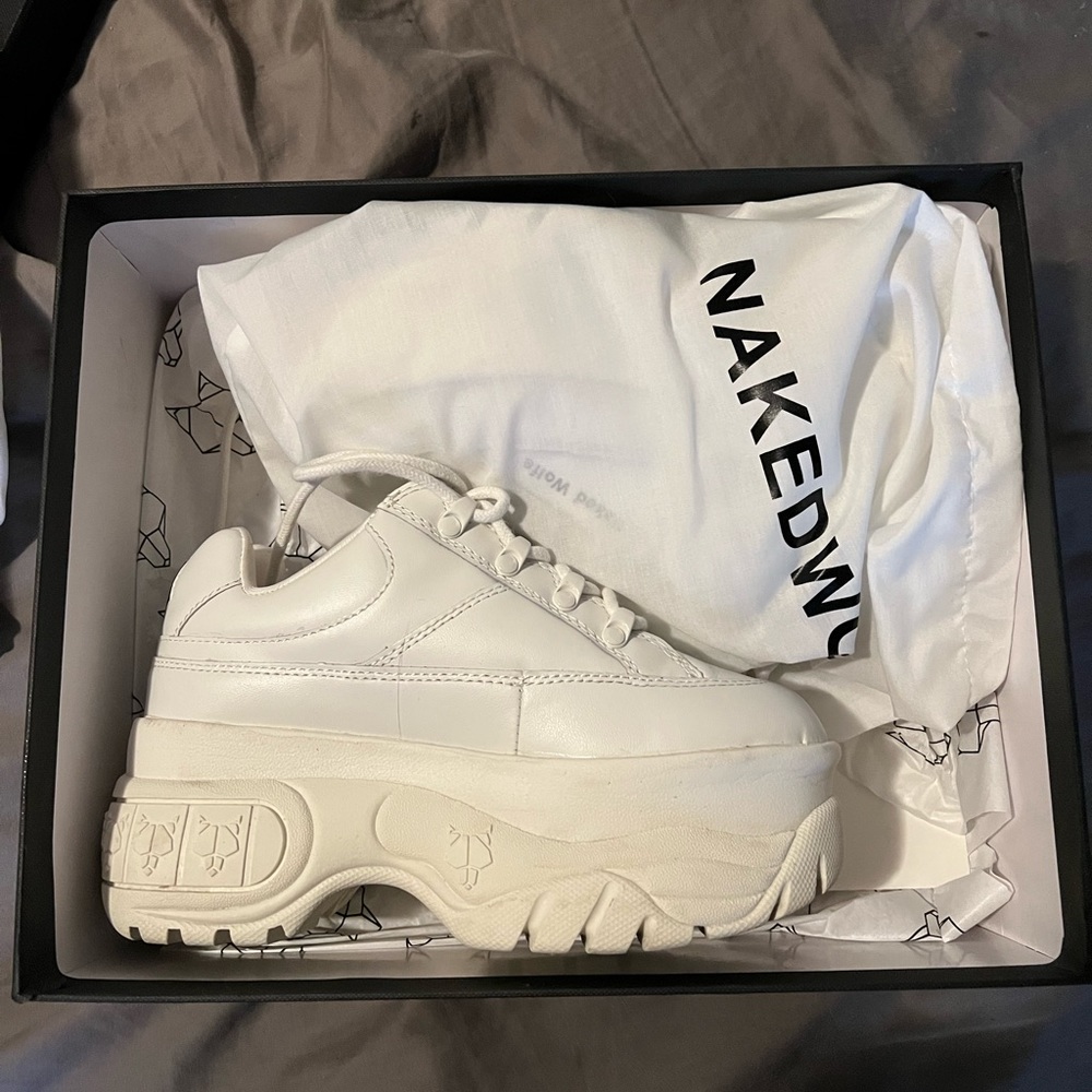 Naked Wolfe - Sporty White Leather | Size 5.5